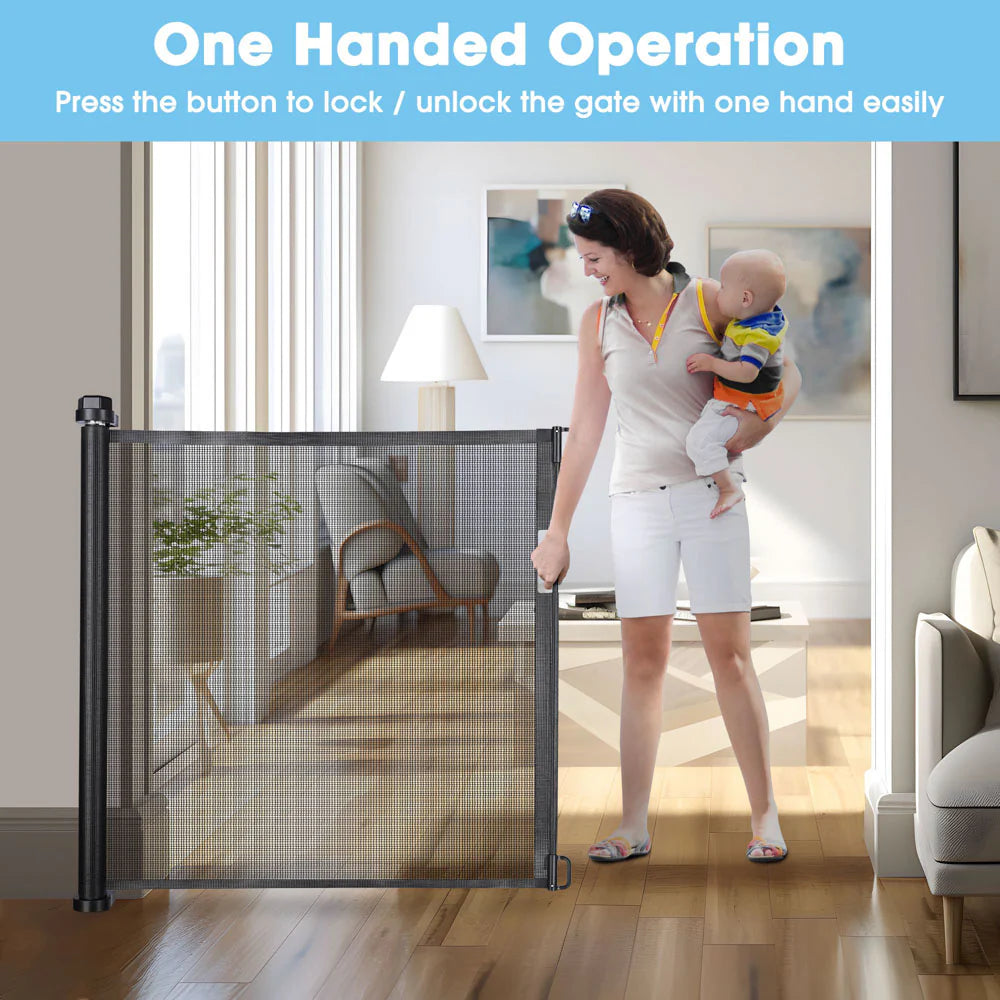 Retractable Mesh Safety Gate
