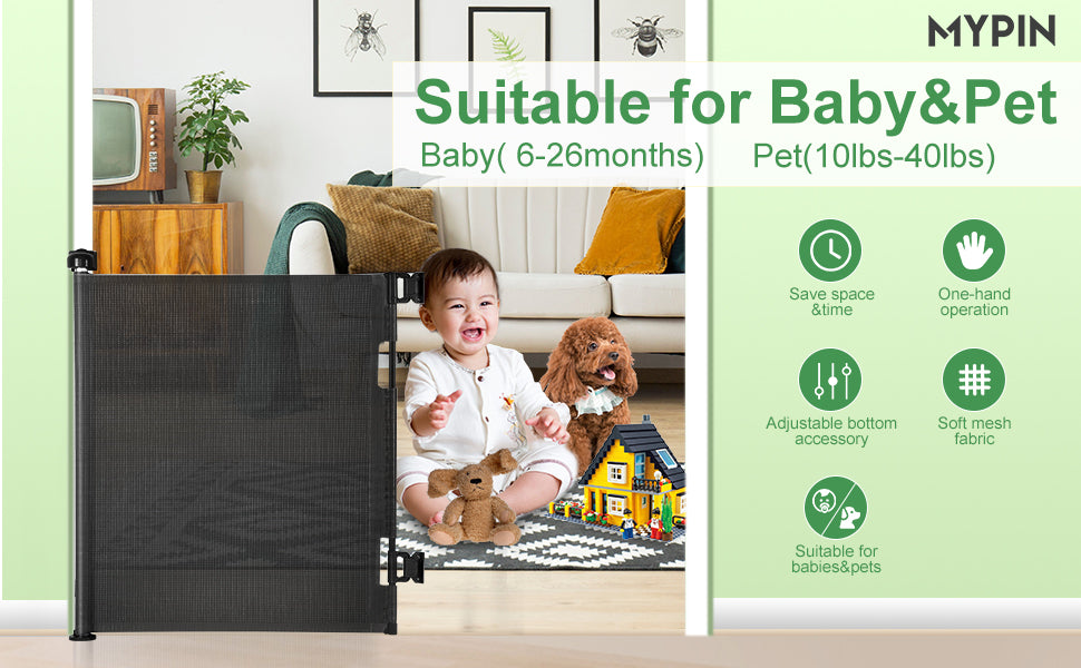 Retractable Mesh Safety Gate