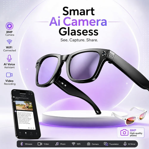 Smart AI Camera Glasses