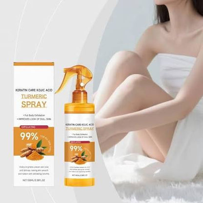 Exfoliating kojic acid turmeric spray
