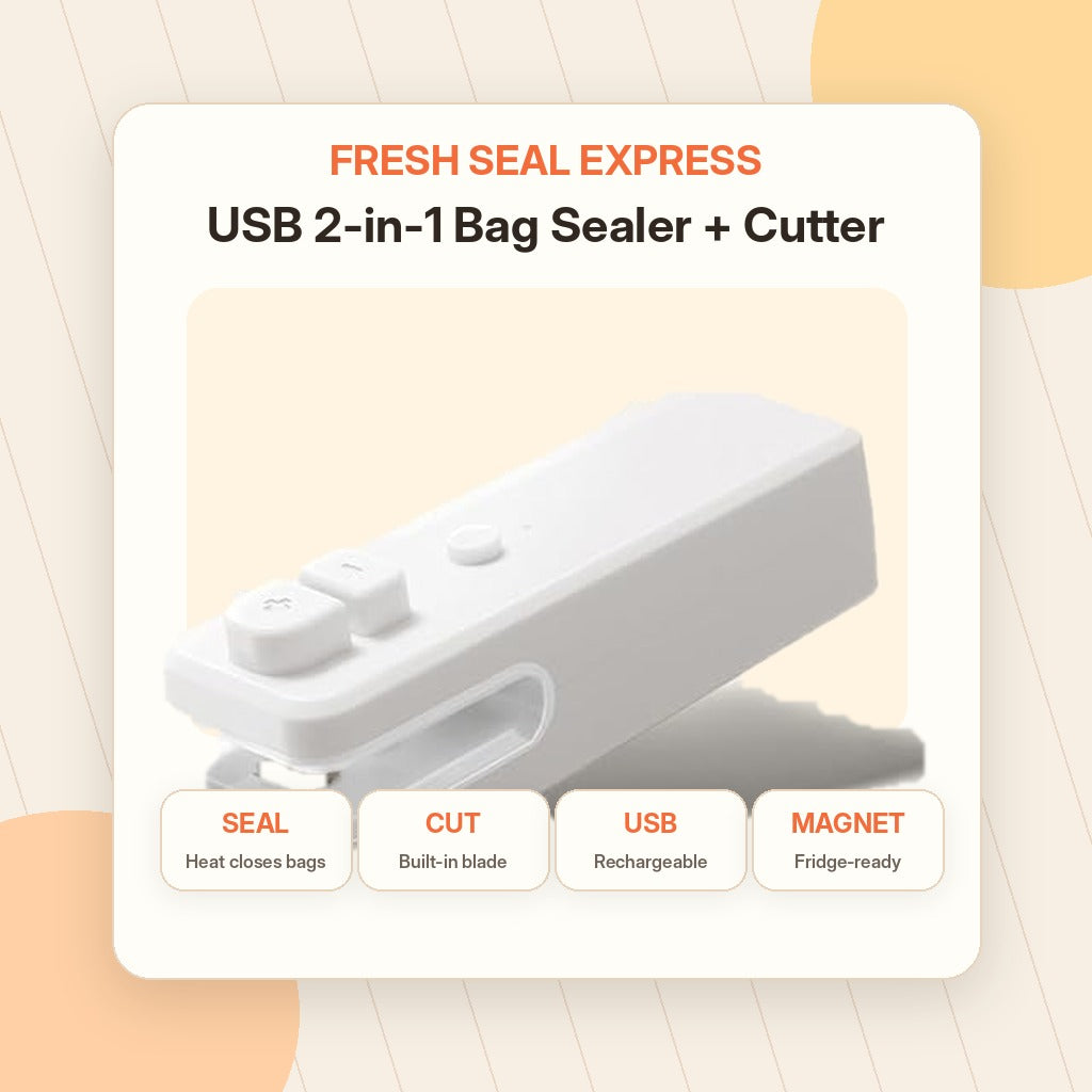 Megetize rechargeable bag sealer and cutter